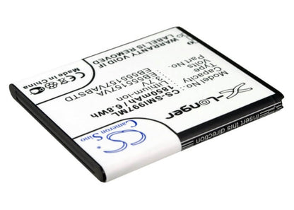 3.7V, 1850mAh, Li-ion Battery fits At&t, Sgh-i997, 6.845Wh