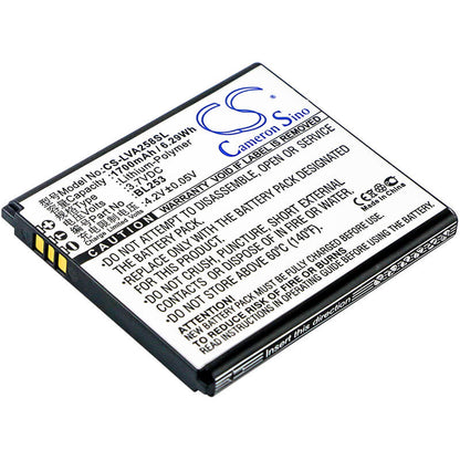 3.7V, 1700mAh, Li-Polymer Battery fits Lenovo, A2580, A2860, 6.29Wh