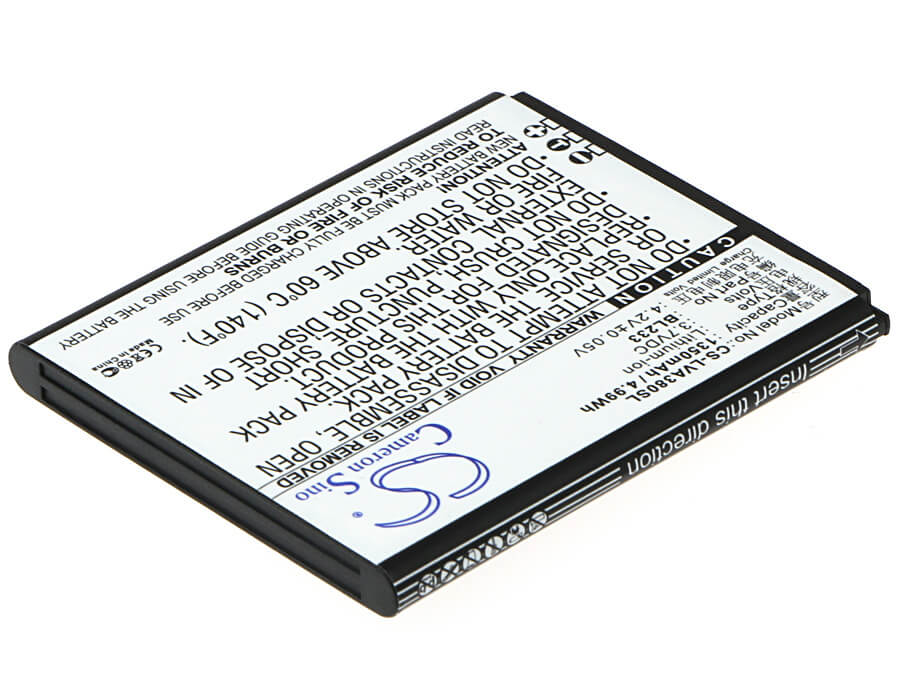3.7V, 1350mAh, Li-ion Battery fits Lenovo, A1000-a, A2800-d, 4.995Wh