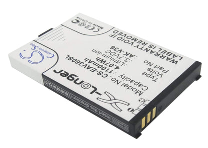 3.7V, 1100mAh, Li-ion Battery fits Emporia, Elegance, Elegance Premium, 4.07Wh