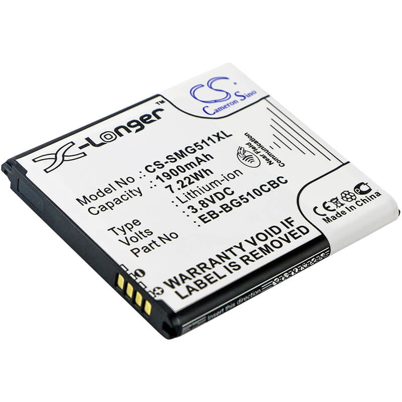 3.8V, 1900mAh, Li-ion Battery fits Samsung, Galaxy Core Max, Galaxy Core Max Duos, 7.22Wh