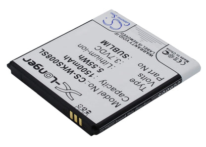 3.7V, 1500mAh, Li-ion Battery fits Fly, Iq442, 5.55Wh