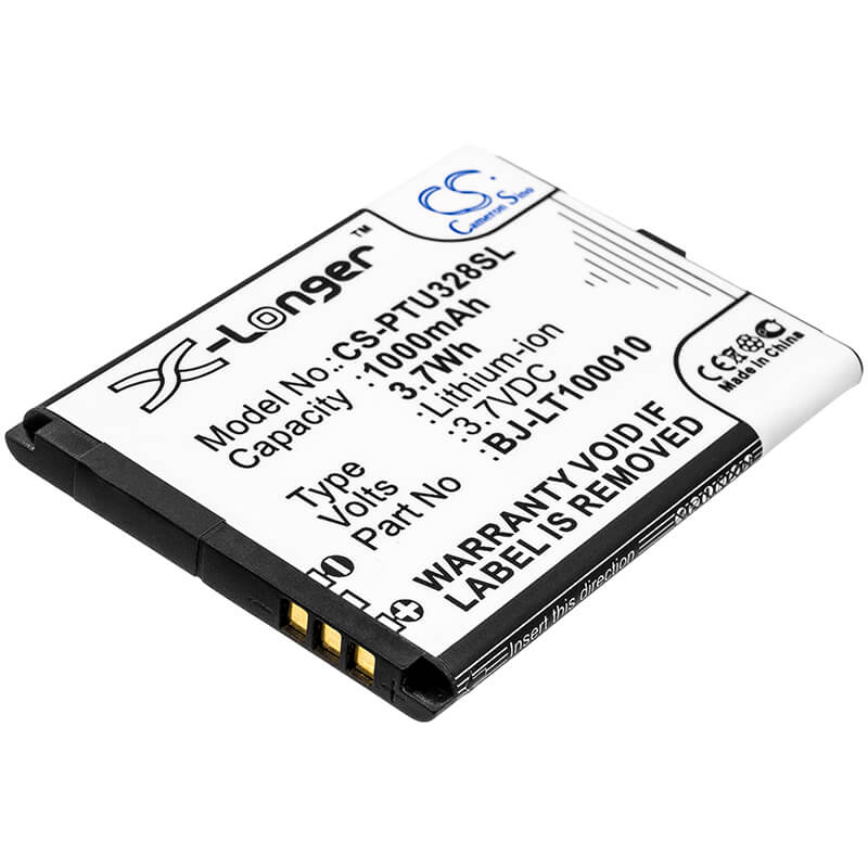 3.7V, 1000mAh, Li-ion Battery fits Panasonic, Kx-tu327, Kx-tu327ex, 3.7Wh