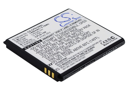 3.7V, 1400mAh, Li-ion Battery fits Coolpad, 8070d, 5.18Wh
