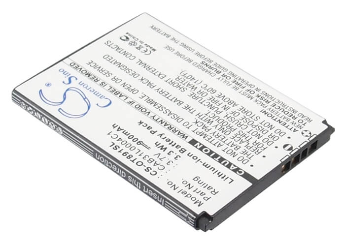 3.7V, 900mAh, Li-ion Battery fits Tcl, A860, A890, 3.33Wh