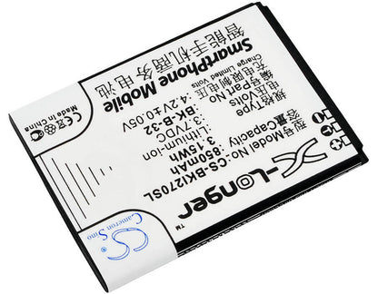 3.7V, 850mAH, Li-ion Battery fits Bbk, I18, I270, 3.145Wh