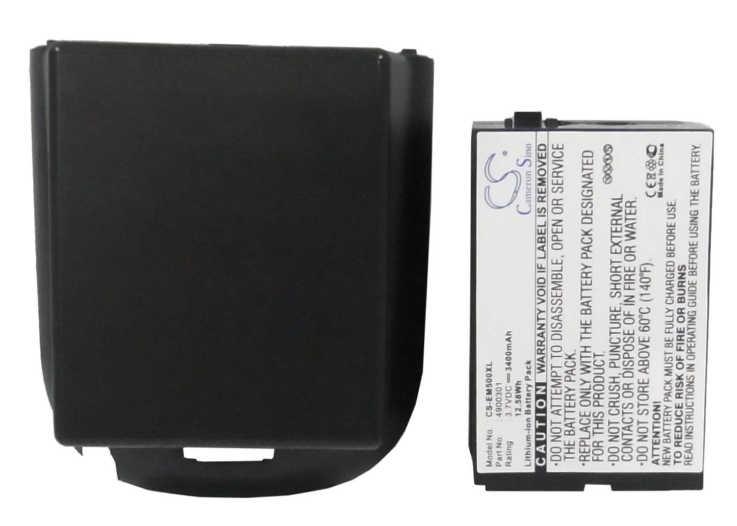 3.7V, 3400mAh, Li-ion Battery fits Torq, N100, P100, 12.58Wh