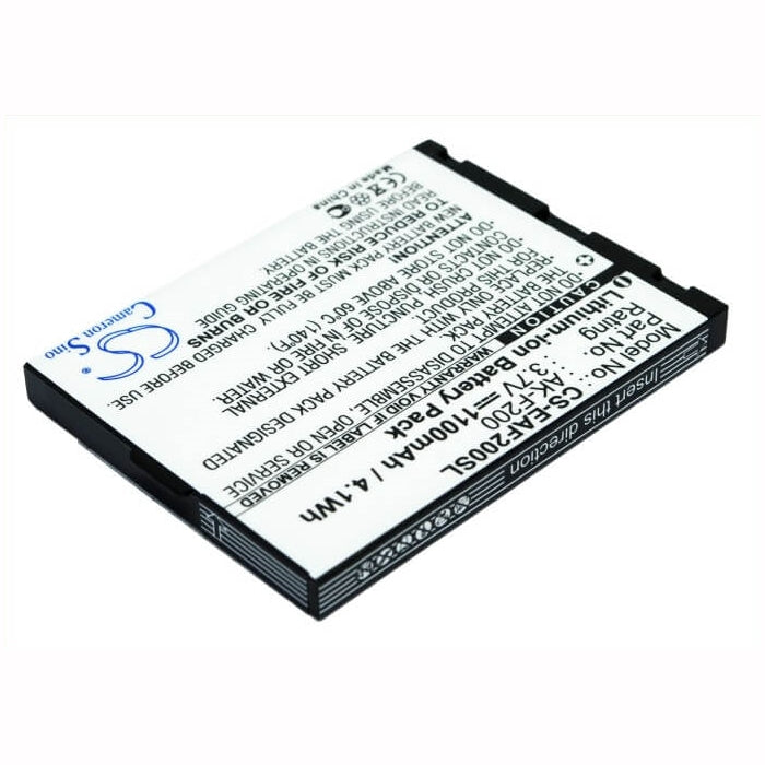 3.7V, 1100mAh, Li-ion Battery fits Telme, F200, F210, 4.07Wh
