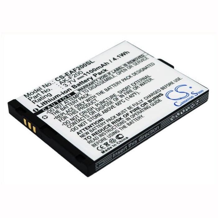 3.7V, 1100mAh, Li-ion Battery fits Emporia, F200, F210, 4.07Wh