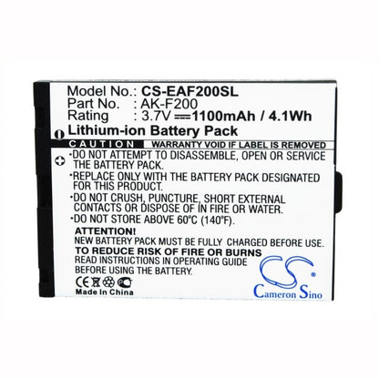 3.7V, 1100mAh, Li-ion Battery fits Emporia, F200, F210, 4.07Wh
