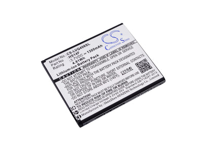 3.7V, 1300mAh, Li-ion Battery fits Lava, Iris 352e, Iris 402e, 4.81Wh