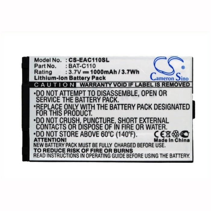 3.7V, 1000mAh, Li-ion Battery fits Emporia, C131, Telme C131, 3.7Wh