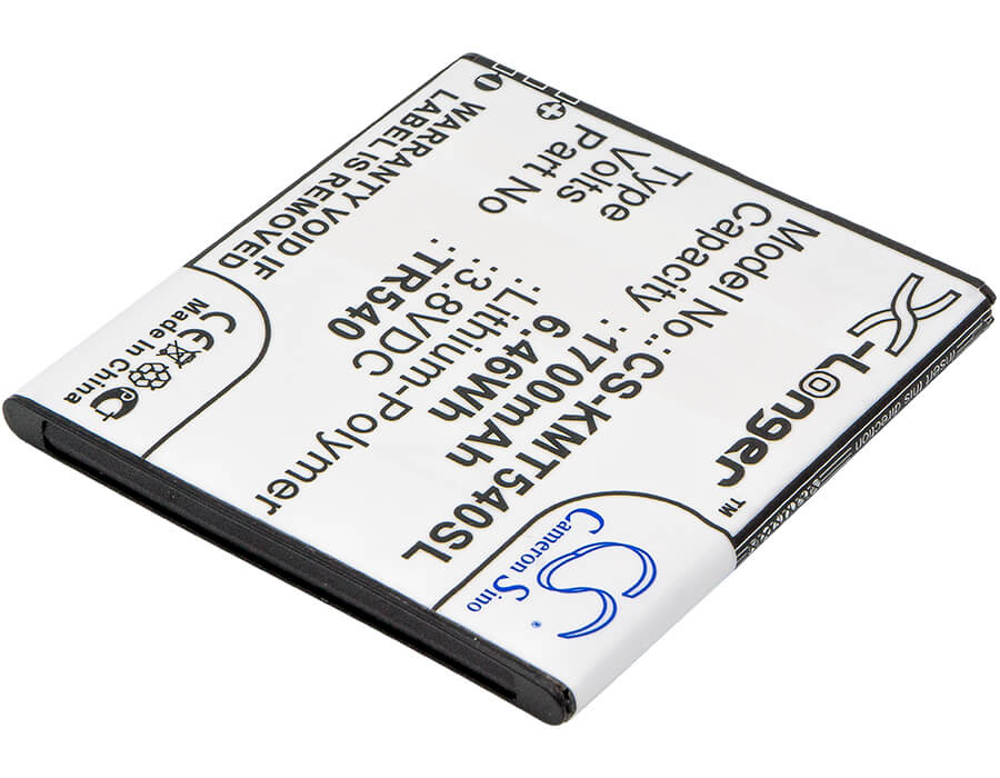 3.8V, 1700mAh, Li-Polymer Battery fits Kazam, Trooper 540, 6.46Wh