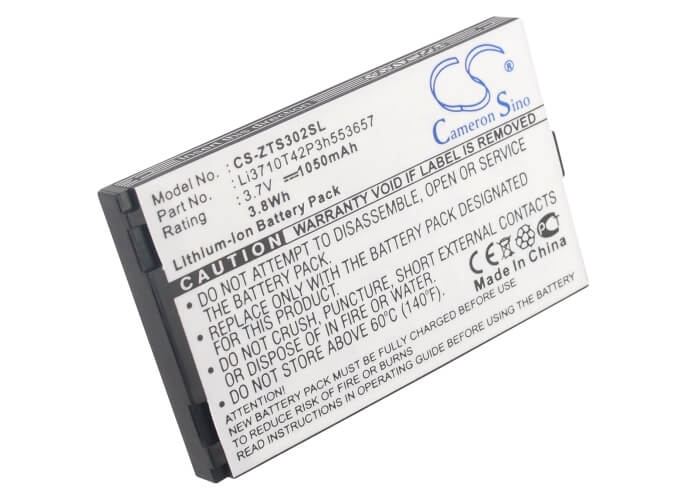 3.7V, 1050mAh, Li-ion Battery fits Aligator, A300, 3.885Wh