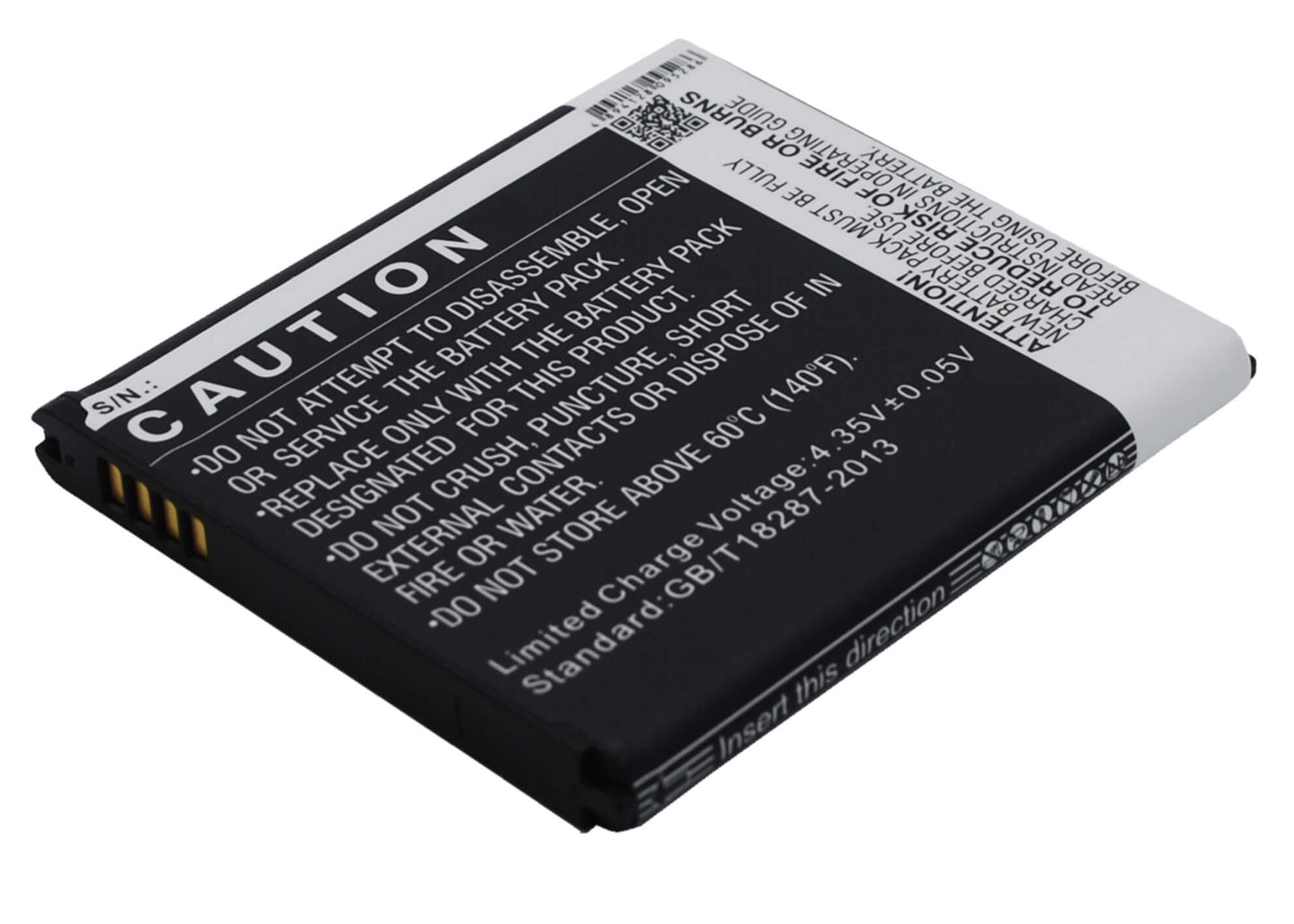 3.85V, 2200mAh, Li-ion Battery fits Samsung, Galaxy Core Max, Galaxy Core Max Duos, 8.47Wh