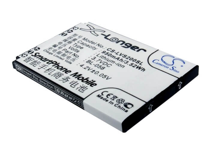 3.7V, 950mAh, Li-ion Battery fits Lenovo, A307, A320, 3.515Wh