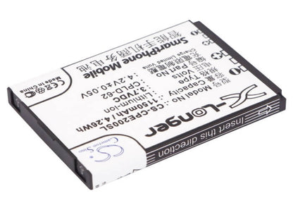 3.7V, 1150mAh, Li-ion Battery fits Coolpad, 5800, D280, 4.255Wh