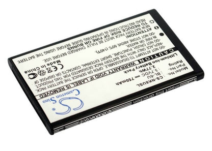 3.7V, 750mAh, Li-ion Battery fits Nokia, 8820, Erdos, 2.775Wh