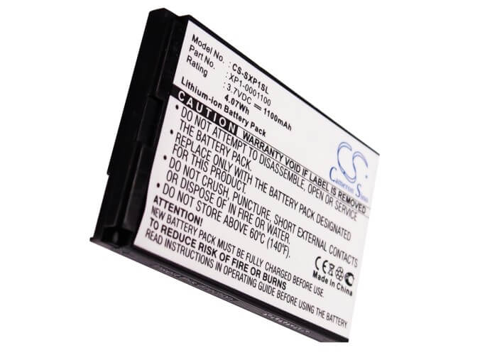 3.7V, 1100mAh, Li-ion Battery fits Socketmobile, Sonim Xp1, Sonim Xp1 Bt, 4.07Wh