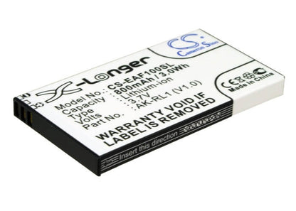 3.7V, 800mAh, Li-ion Battery fits Emporia, Rl1, Vf1c, 2.96Wh