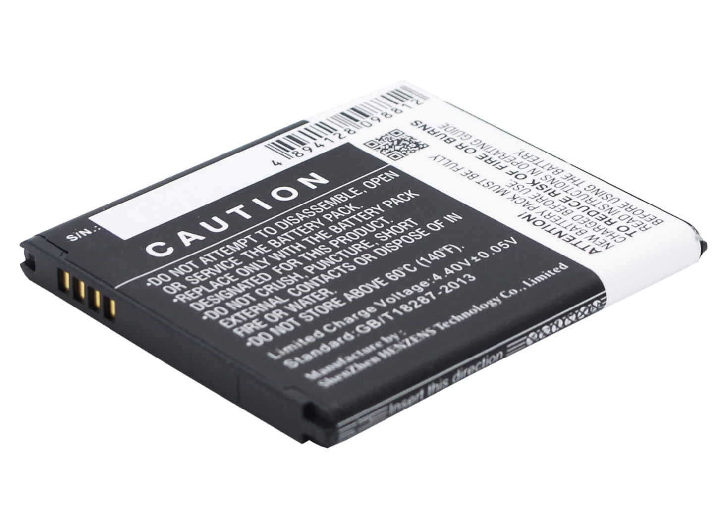 CS-SMJ100SL, Mobile, Smartphone 3.85V, 1850mAh, Li-ion Battery fits Samsung, Galaxy J1, Galaxy J1 4g, 7.1225Wh