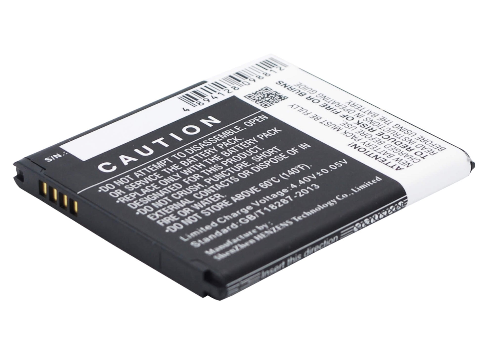 CS-SMJ100SL, Mobile, Smartphone 3.85V, 1850mAh, Li-ion Battery fits Samsung, Galaxy J1, Galaxy J1 4g, 7.1225Wh