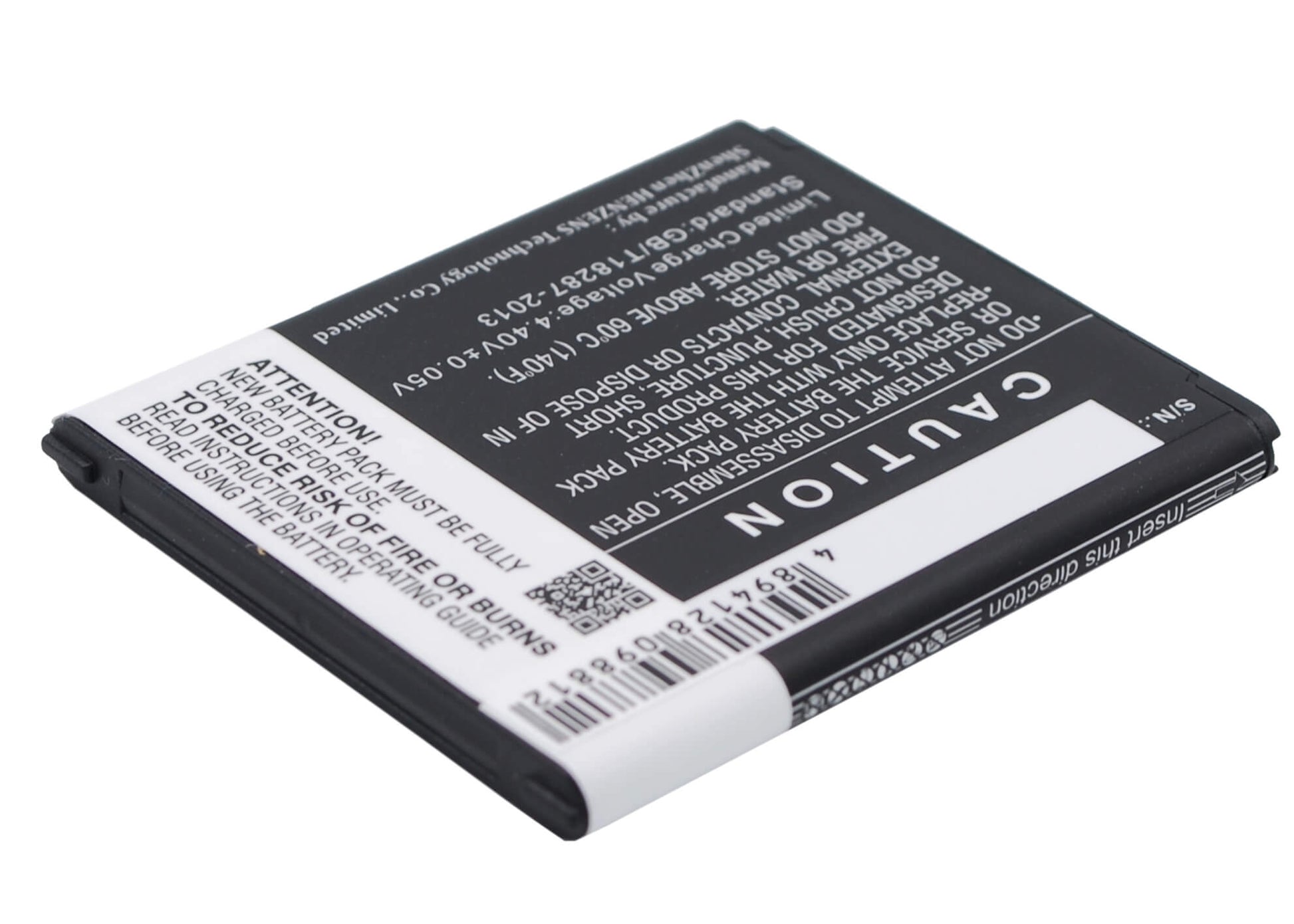 CS-SMJ100SL, Mobile, Smartphone 3.85V, 1850mAh, Li-ion Battery fits Samsung, Galaxy J1, Galaxy J1 4g, 7.1225Wh