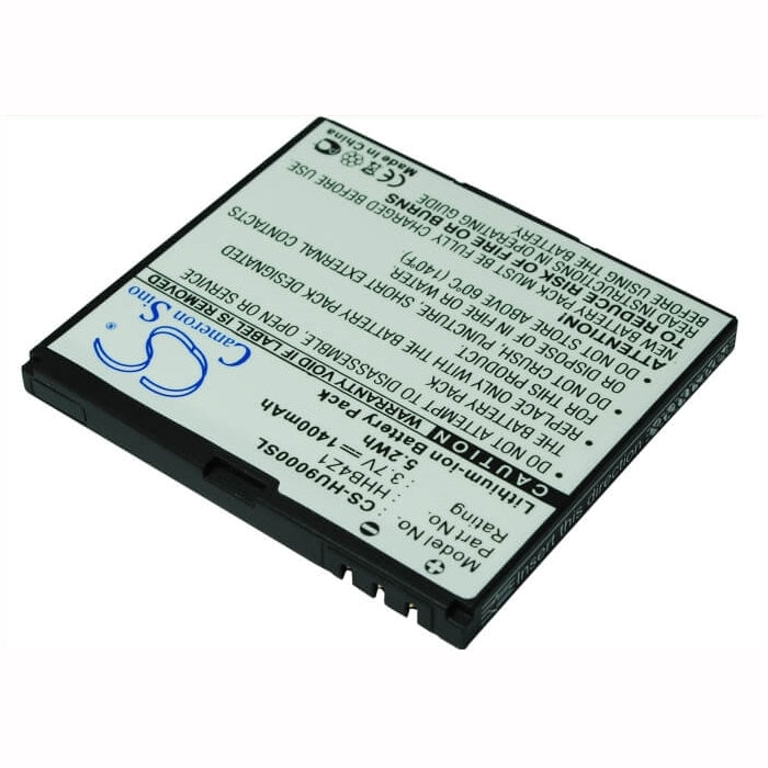 3.7V, 1400mAh, Li-ion Battery fits Huawei, Ascend X, Ideos U9000, 5.18Wh