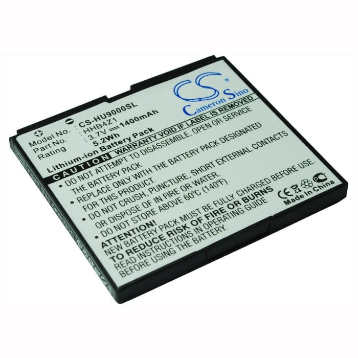 3.7V, 1400mAh, Li-ion Battery fits Huawei, Ascend X, Ideos U9000, 5.18Wh