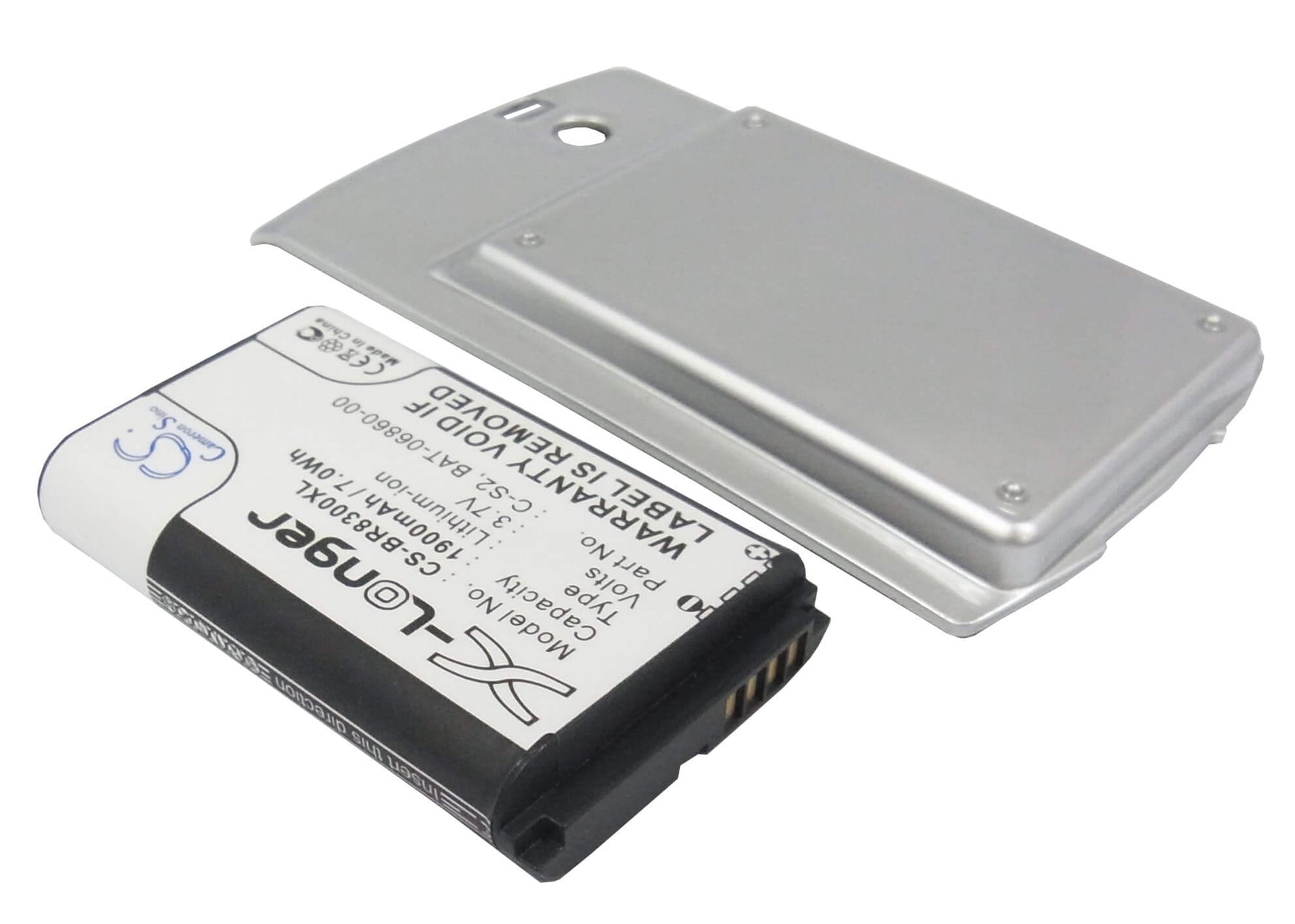 3.7V, 1900mAh, Li-ion Battery fits Blackberry, Curve 8300, Curve 8310, 7.03Wh