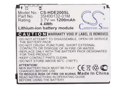 3.7V, 1200mAh, Li-ion Battery fits Google, G5, N1, 4.44Wh
