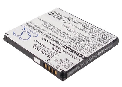 CS-HDE200SL, Mobile, Smartphone 3.7V, 1200mAh, Li-ion Battery fits Softbank, X06ht, X06ht Ii, 4.44Wh