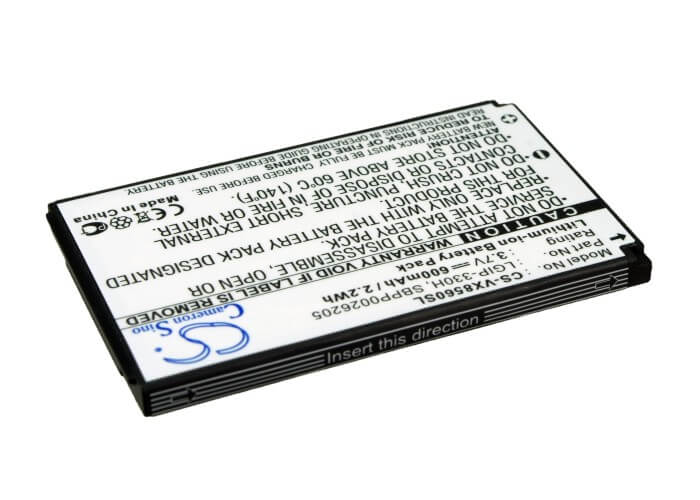 3.7V, 600mAh, Li-ion Battery fits Lg, Chocolate 3, Vx8560, 2.22Wh