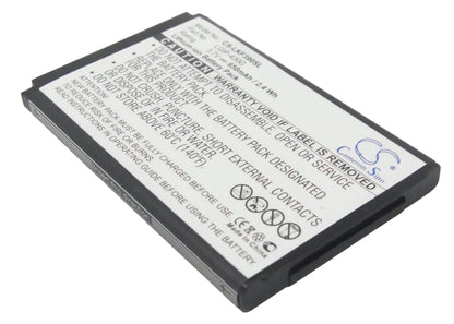 3.7V, 650mAh, Li-ion Battery fits Lg, Gu230, Kf390, 2.405Wh