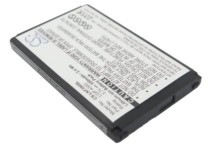 3.7V, 650mAh, Li-ion Battery fits Lg, Gu230, Kf390, 2.405Wh