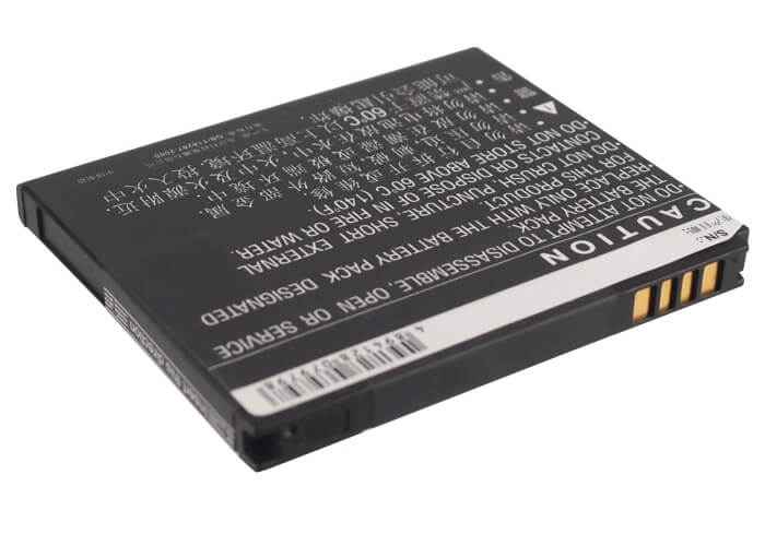 3.7V, 1600mAh, Li-ion Battery fits Htc, C110e, G20, 5.92Wh