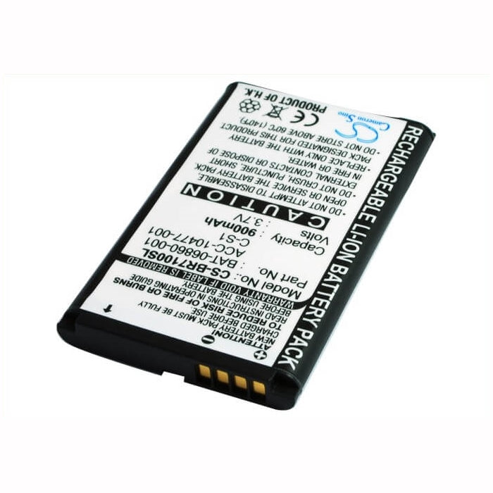 3.7V, 900mAh, Li-ion Battery fits Blackberry, 7100, 7100g, 3.33Wh