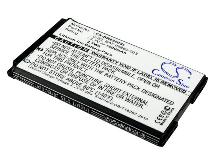 3.7V, 1000mAh, Li-ion Battery fits Blackberry, Aries, Curve 3g, 3.7Wh