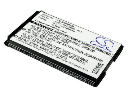 3.7V, 1000mAh, Li-ion Battery fits Blackberry, Aries, Curve 3g, 3.7Wh