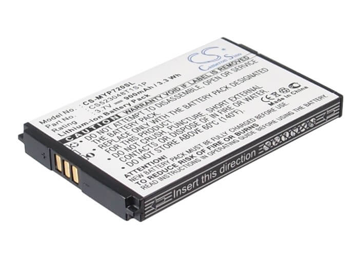 3.7V, 900mAh, Li-ion Battery fits Myphone, 7230, 3.33Wh