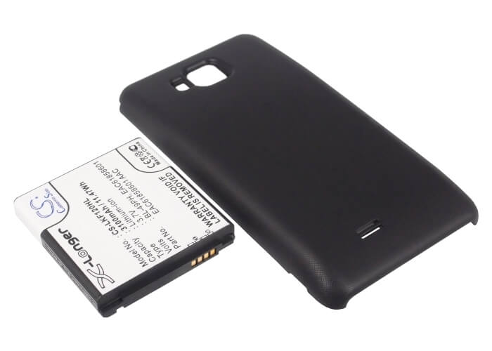 3.7V, 3100mAh, Li-ion Battery fits Lg, F120, F120k, 11.47Wh