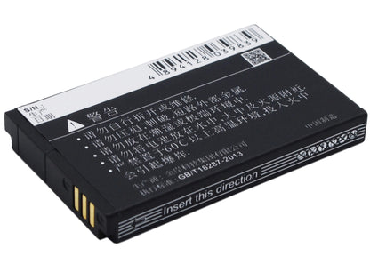 3.7V, 1100mAh, Li-ion Battery fits Huawei, C2600, C2605, 4.07Wh
