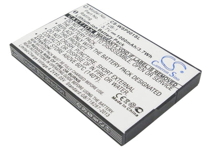 3.7V, 1000mAh, Li-ion Battery fits Maxcom, Mm132, Mm133, 3.7Wh