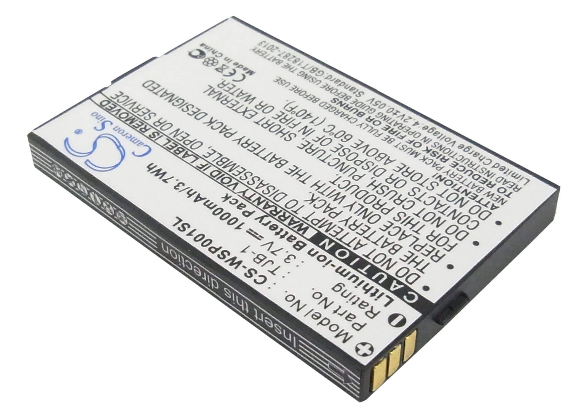 3.7V, 1000mAh, Li-ion Battery fits Swissvoice, Mp01, 3.7Wh