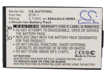3.7V, 800mAh, Li-ion Battery fits Utstarcom, Cdm7076, Cdm-7076, 2.96Wh
