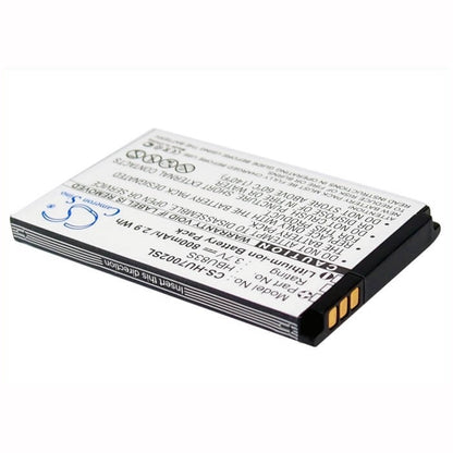 3.7V, 800mAh, Li-ion Battery fits Huawei, A608, C2008, 2.96Wh