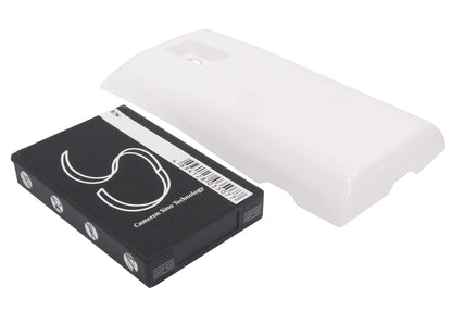 White, 3.7V, 2600mAh, Li-ion Battery fits Sony Ericsson, Xperia X10, Xperia X10a, 9.62Wh