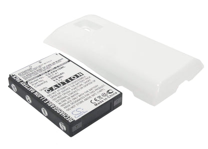 White, 3.7V, 2600mAh, Li-ion Battery fits Ntt Docomo, Aso29038, Xperiatm, 9.62Wh