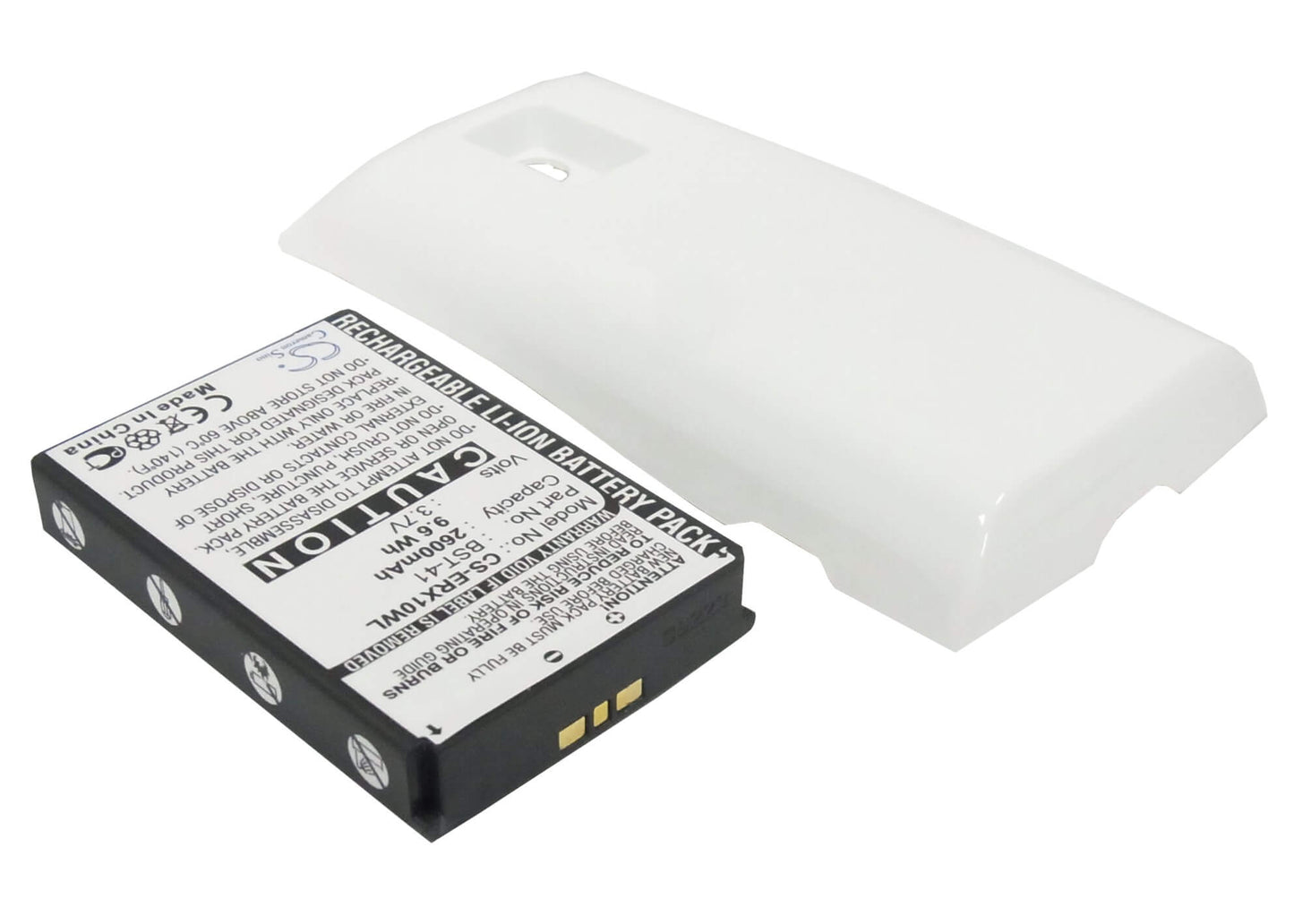 White, 3.7V, 2600mAh, Li-ion Battery fits Ntt Docomo, Aso29038, Xperiatm, 9.62Wh