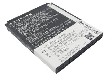 3.7V, 1350mAh, Li-ion Battery fits Hisense, Hs-e86, T89, 4.995Wh